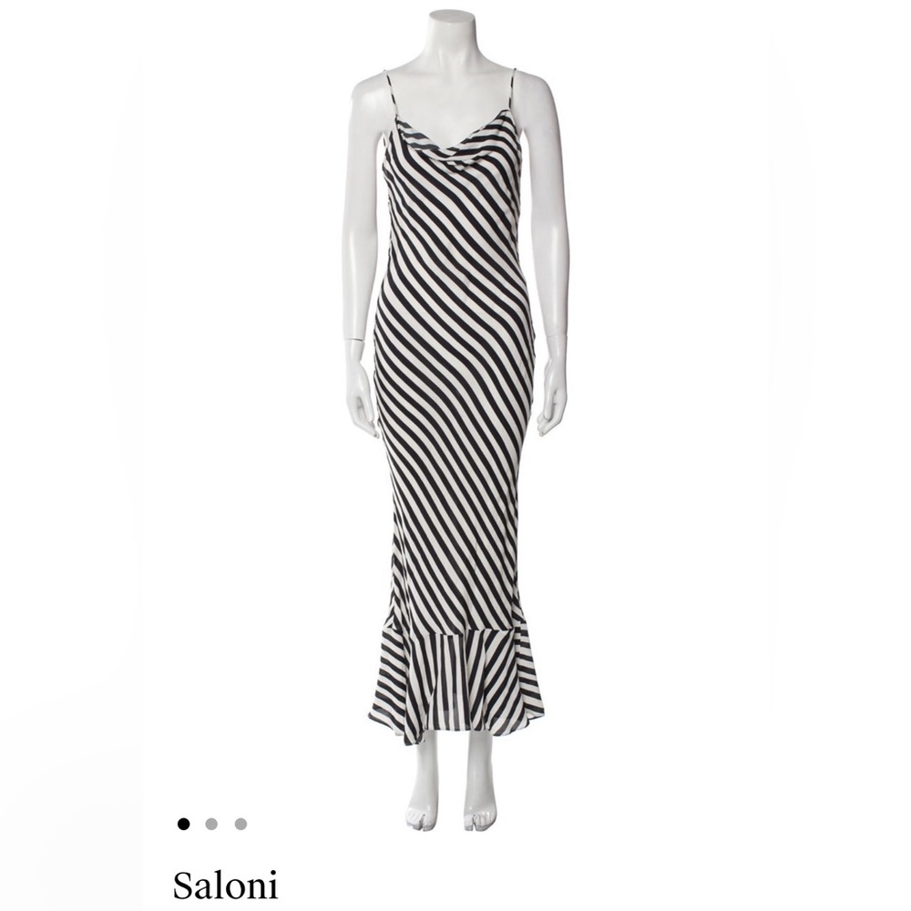 Saloni Striped Maxi Dress